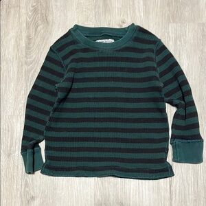 4/$30 Striped Green and Black Kids Shirt